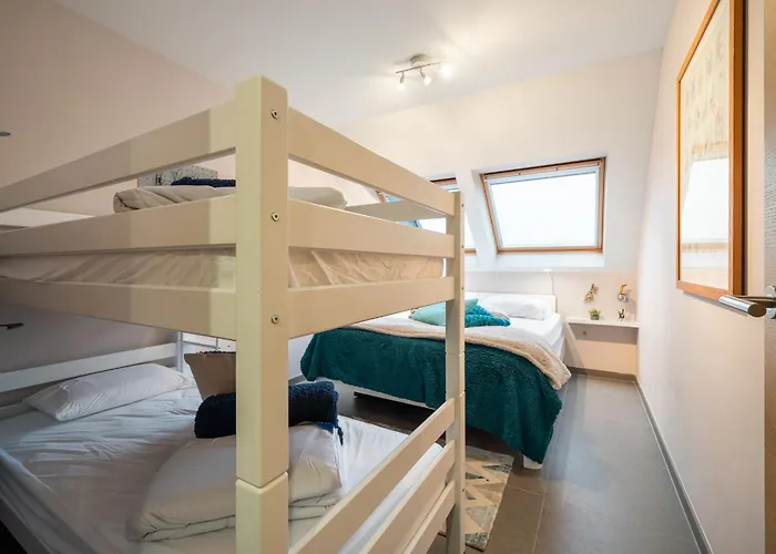 公寓 Penthouse With Spacious Terrace & Sea View 奥斯滕德